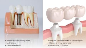 Dental Implants vs Bridges
